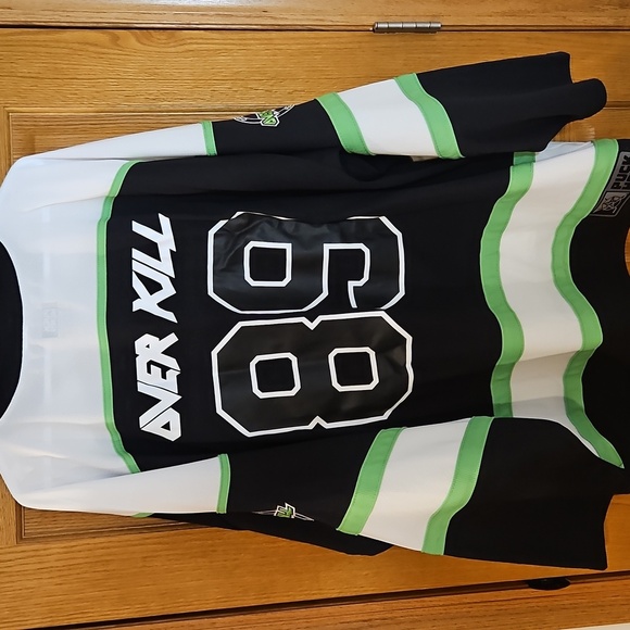 AUTHENTIC PUCK HCKY OVERKILL 'THE YEARS OF DECAY' HOCKEY JERSEY 3XL SKULL - Picture 12 of 12